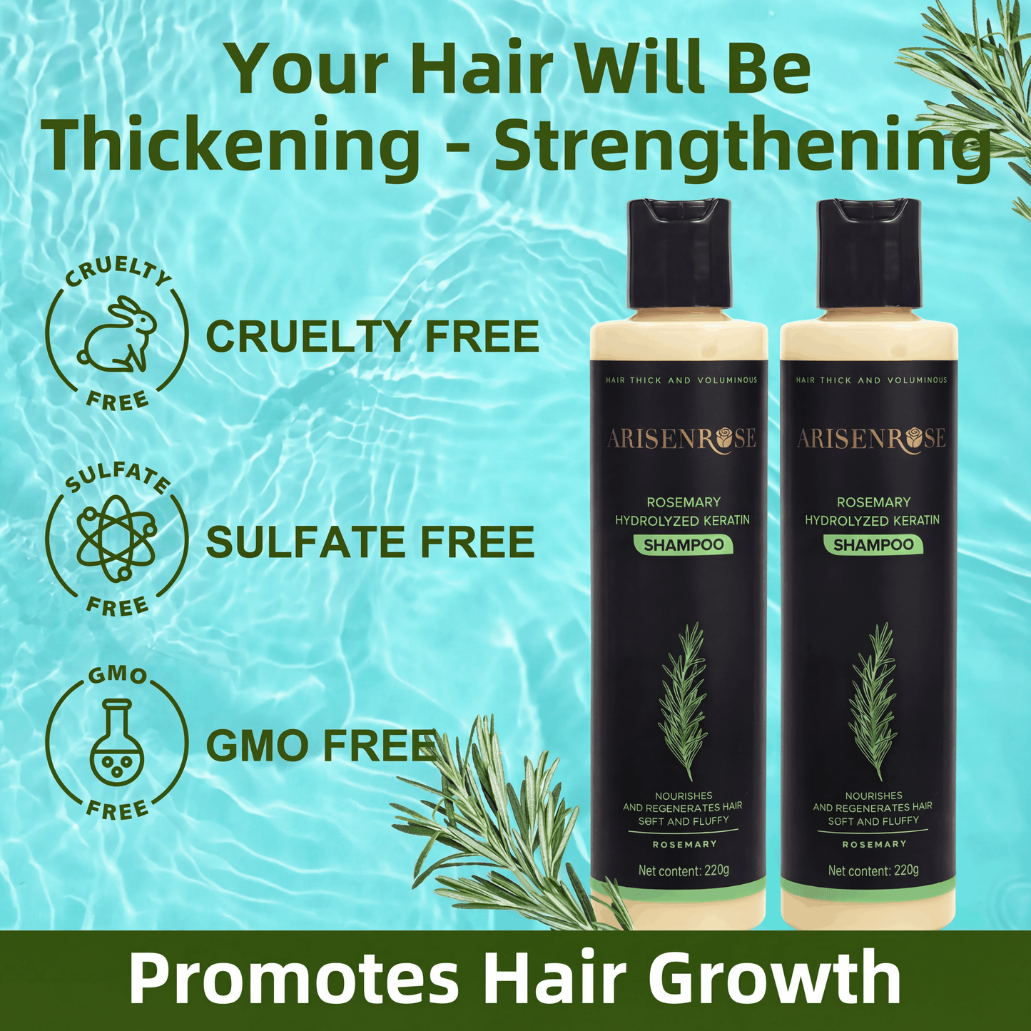 Rosemary Shampoo | Hair Growth & Anti Dandruff Scalp Treatment